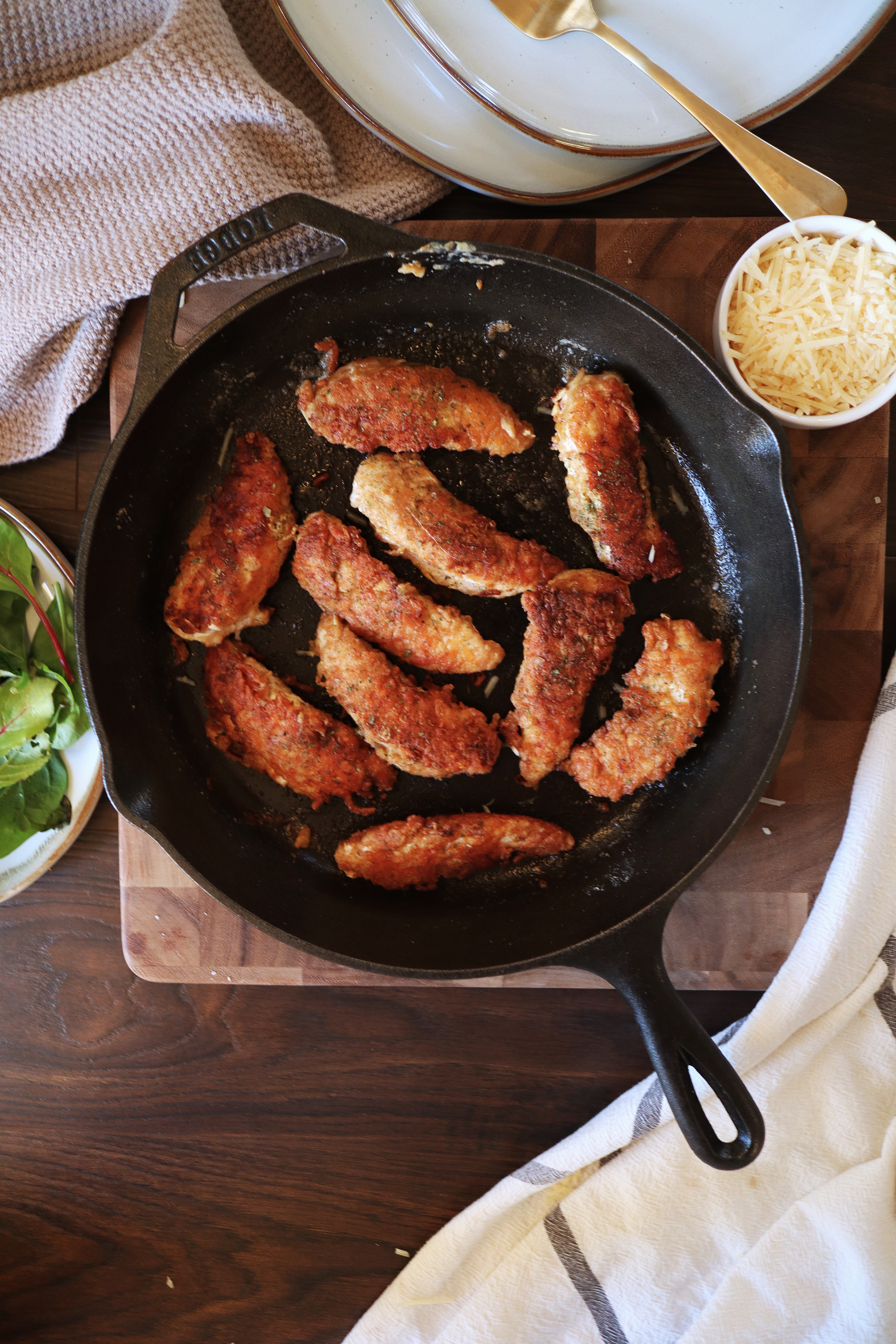 Super Quick Parmesan Crusted Chicken For a Weeknight Meal